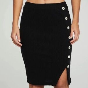 Chaser brand-Pencil skirt, NWT true black ribbed